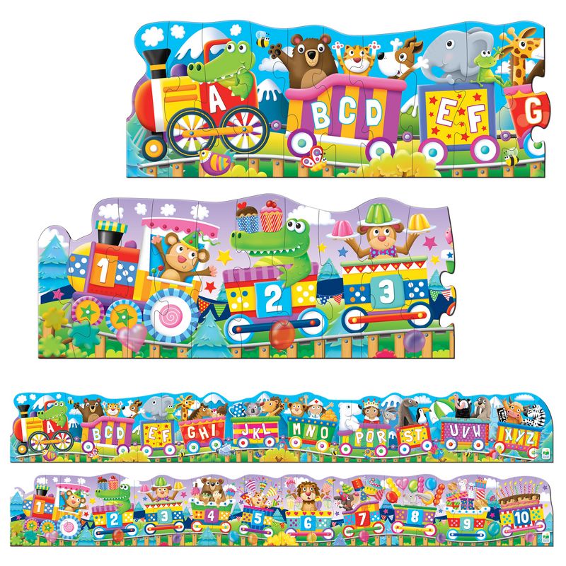 The Learning Journey Puzzle Doubles! Giant ABC & 123 Trains (60 pcs), 1 of 7