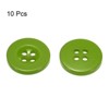 Unique Bargains Resin Craft DIY Round Flat 4-Hole Replacement Sewing Buttons 10 Pcs - 3 of 4