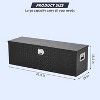 48 Inch Heavy Duty Aluminum Truck Bed Tool Box, Diamond Plate Storage with Sliding Tray, Lockable Tool Chest for Pickups, RVs & Trailers - 2 of 4