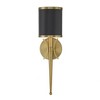 Savoy House Quincy 1 - Light Wall Light in  Matte Black/Warm Brass - 2 of 4