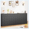 12 Drawer Dresser with Power Outlet, 61" Wood Storage Chest for Bedroom, Living Room, Hallway – Large Capacity Organizer - 4 of 4