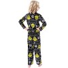 Seven Times Six Dr. Seuss GRINCH Who Stole Christmas Matching Family Pajama Sets Black - 2 of 4