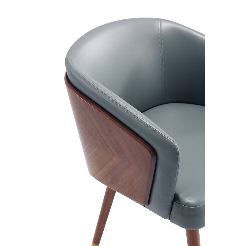Reeva Modern Leatherette Upholstered Dining Chair - Manhattan Comfort, 3 of 11