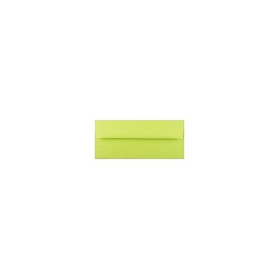 JAM Paper #10 Booklet Envelope 4 1/8" x 9 1/2" Ultra Lime Green 100/Pack (71091d)