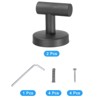 Unique Bargains Waterproof Stainless Steel Clothes Hooks and Hangers 2.36" x 2.17" 2 Pcs - 3 of 4