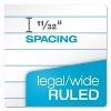 TOPS Docket Ruled Perforated Pads Legal/Wide 8 1/2 x 11 3/4 White 50 Sheets DZ 63960 - 2 of 4