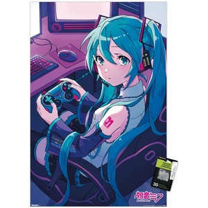 Trends International Hatsune Miku - Game Night Unframed Wall Poster Prints - 1 of 4