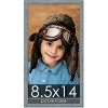 PosterPalooza | Photo Size Textured Blue Picture Frame - UV Acrylic, Foam Board Backing, Hanging Hardware - 2 of 4