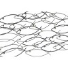 Metal Fish Indoor Outdoor Wall Decor Dark Gray - Olivia & May: 19" Iron Nautical Sculpture, Vertical Display - 2 of 4
