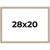 PosterPalooza | 28x20 Thin Barnwood Picture Frame, UV Acrylic, 2 Finishes - Grey and Black - 2 of 4