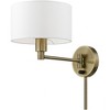 Livex Lighting 1 - Light Wall Light in  Antique Brass - 4 of 4