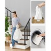 SONGMICS Laundry Hamper with Lid Rolling Laundry Basket with Wheels 3-Section Synthetic Rattan Laundry Hamper - 4 of 4