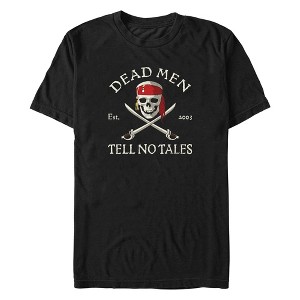 Men's Pirates of the Caribbean: Curse of the Black Pearl Dead Men Tell No Tales T-Shirt - 1 of 4