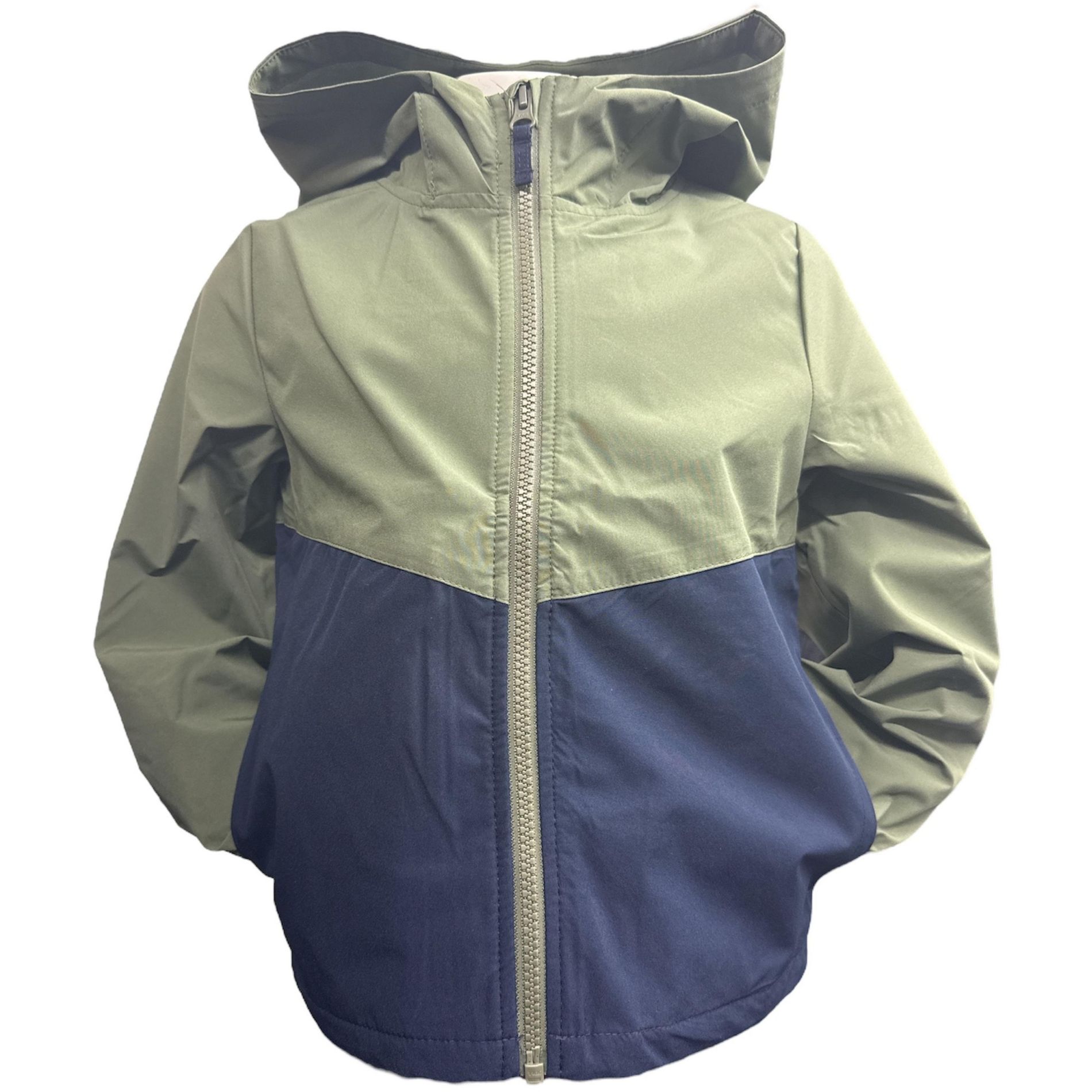 LONDON FOG Little Boys' Lightweight Rain Jacket, Olive Drab, 5