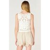 Women's Boho Button-up Crochet Sweater Vest - Dex Clothing L - 2 of 4