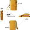 Small Wallet for Women Leather RFID Blocking Wristlet Wallet Credit Card Holder with Double Zipper Coin Purse Ladies Bifold Purse - 4 of 4