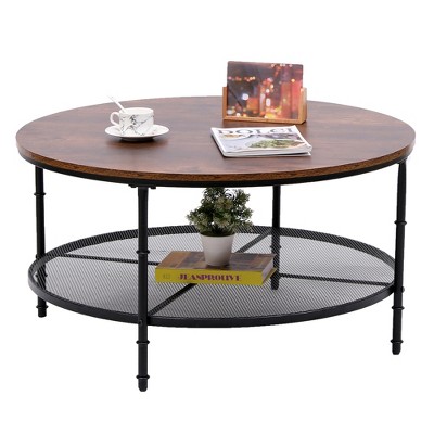 SUGIFT Round Coffee Tables Living Room