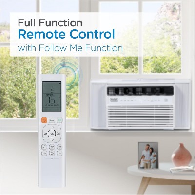 White 12,000 BTU Inverter Window Air Conditioner with Remote Control