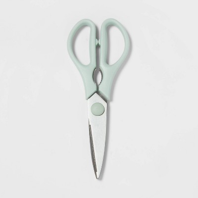 Kitchen Shears Mint Green - Room Essentials™: Stainless Steel Blade, Hand Wash, 3" Blade, ABS Handle, Kitchen Scissors