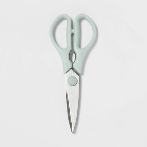 Kitchen Shears Mint Green - Room Essentials™: Stainless Steel Blade, Hand Wash, 3" Blade, ABS Handle, Kitchen Scissors - 1 of 3