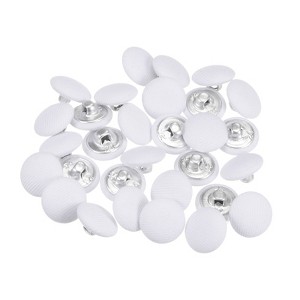 Unique Bargains Suit Dress Blouse Aluminum Fabric Cloth Covered Sewing Buttons 30 Pcs - 1 of 4