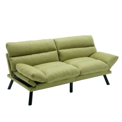 Vynxaria Modern Upholstered Loveseat Sofa - Stylish Comfort for Small Spaces