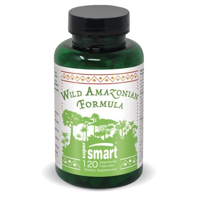 SuperSmart Wild Amazonian Formula - with Suma Root, Cat’s Claw, Graviola Leaves, Pau d’Arco | Non-GMO & Gluten Free - 120 Vegetarian Capsules