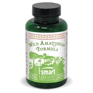 SuperSmart Wild Amazonian Formula - with Suma Root, Cat’s Claw, Graviola Leaves, Pau d’Arco | Non-GMO & Gluten Free - 120 Vegetarian Capsules - 1 of 1