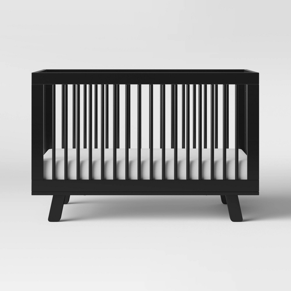 Photos - Kids Furniture Babyletto Hudson 3-In-1 Convertible Crib With Toddler Rail - Black