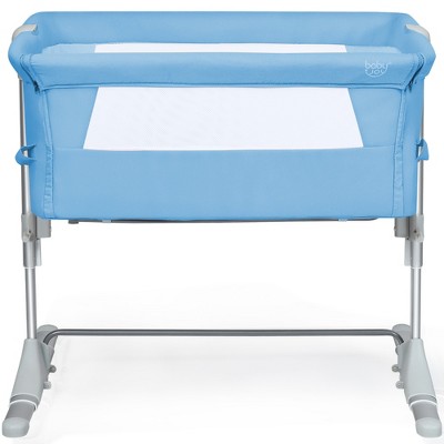 Image of Costway Portable Baby Bed Side Sleeper Infant Travel Bassinet Crib W/Carrying Bag Blue