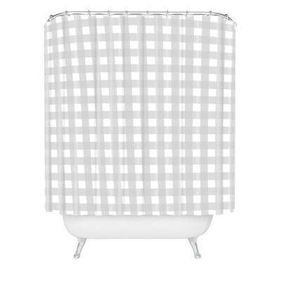 Check Shower Curtain Gray - Deny Designs