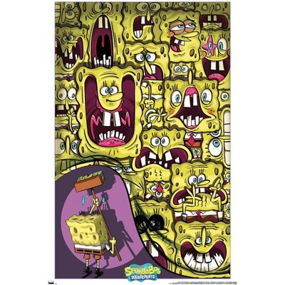 Trends International Nickelodeon Spongebob 25th - Faces Framed Wall Poster Prints