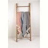 Manual Woodworks and Weavers Farmhouse Blue and White Star Cotton Throw Blanket for Sofa - 3 of 3