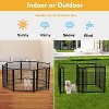 Dog Playpen for Large Medium Small Dogs, Heavy Duty Metal Dog Fence with Gate, Portable & Fold up Puppy Exercise Pen for Yard, Garden, RV Camping - 4 of 4