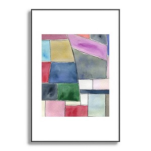Elena Blanco Patchwork Metal Framed Art Print - Deny Designs - 1 of 4