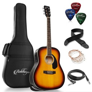 Ashthorpe Full-Size Dreadnought Acoustic Electric Guitar Package with Premium Tonewoods - 1 of 4