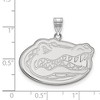 Black Bow Jewelry 10k White Gold Florida Gators NCAA Large Pendant - 2 of 3