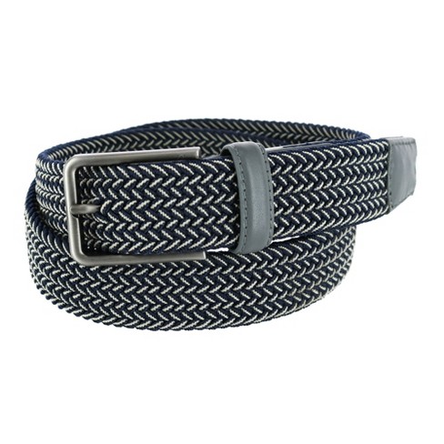 Greg Norman Men's Two Tone Stretch Belt, 40, Black And Grey : Target