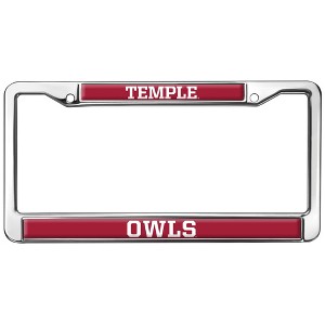 Temple University Owls Logo Full Size Standard License Plate Metal Frame - 1 of 4