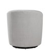 Swivel Ultra-Soft Performance Fabric Barrel Chair with 360-Degree Swivel, Removable Cushion, and Barrel Back Design - 4 of 4