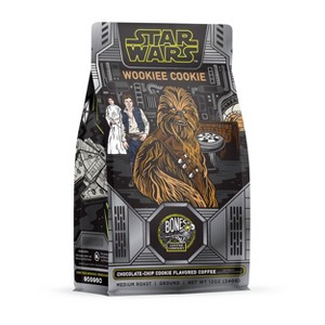 Bones Coffee Company Star Wars Wookiee Cookie Chocolate-Chip Cookie Flavored Medium Roast Ground - 12oz - 1 of 3