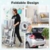 Infans Baby Folding Convertible High Chair w/Wheel Tray Adjustable Height Recline Grey - 3 of 4