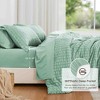 BAGOKIE 7 Pieces Seersucker California Bed in a Bag Comforter Set - 4 of 4