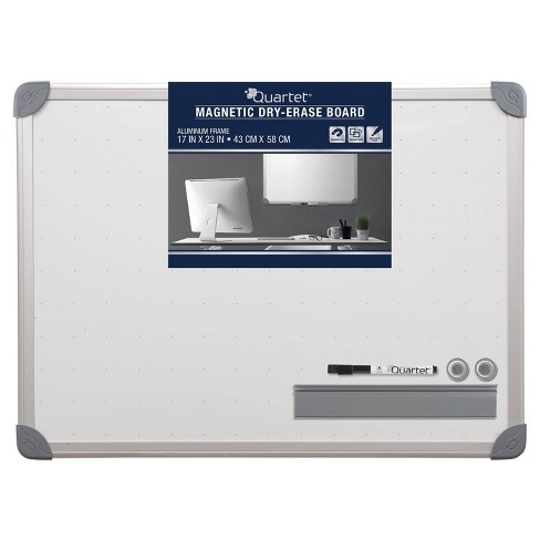 Quartet 17 X 23 Magnetic Dry Erase Board Set Aluminum Frame Target