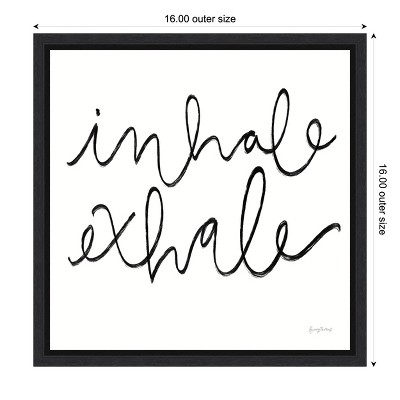 Becky Thorns Black and White Canvas Typography Wall Art