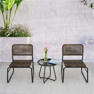 SKRAN Outdoor Table and Chair Set , Patio Furniture Set, PE Rattan and Powder-coated Frame for Patio, Balcony, Garden - 1 of 4