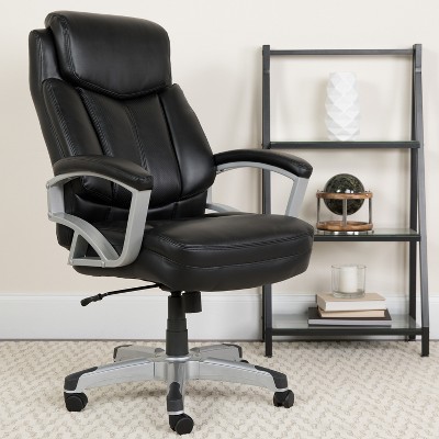 Black Leather High Back Executive Swivel Office Chair