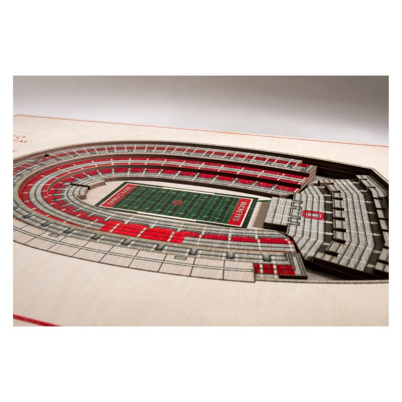 NCAA Ohio State Buckeyes 5-Layer StadiumViews 3D Wall Art, 2 of 6