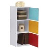 Hodedah Heavy Duty Engineered Wood 3 Door Enclosed Multipurpose Storage Cabinet for Kitchen, Office, Kids Room, and Other Home Organization - 2 of 4