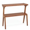 Resenkos Sofa Side End Table, End Table, Couch Table,2-Tier End Table, Slim Sofa Side Table with Storage Shelf,Walnut Brown - 3 of 4